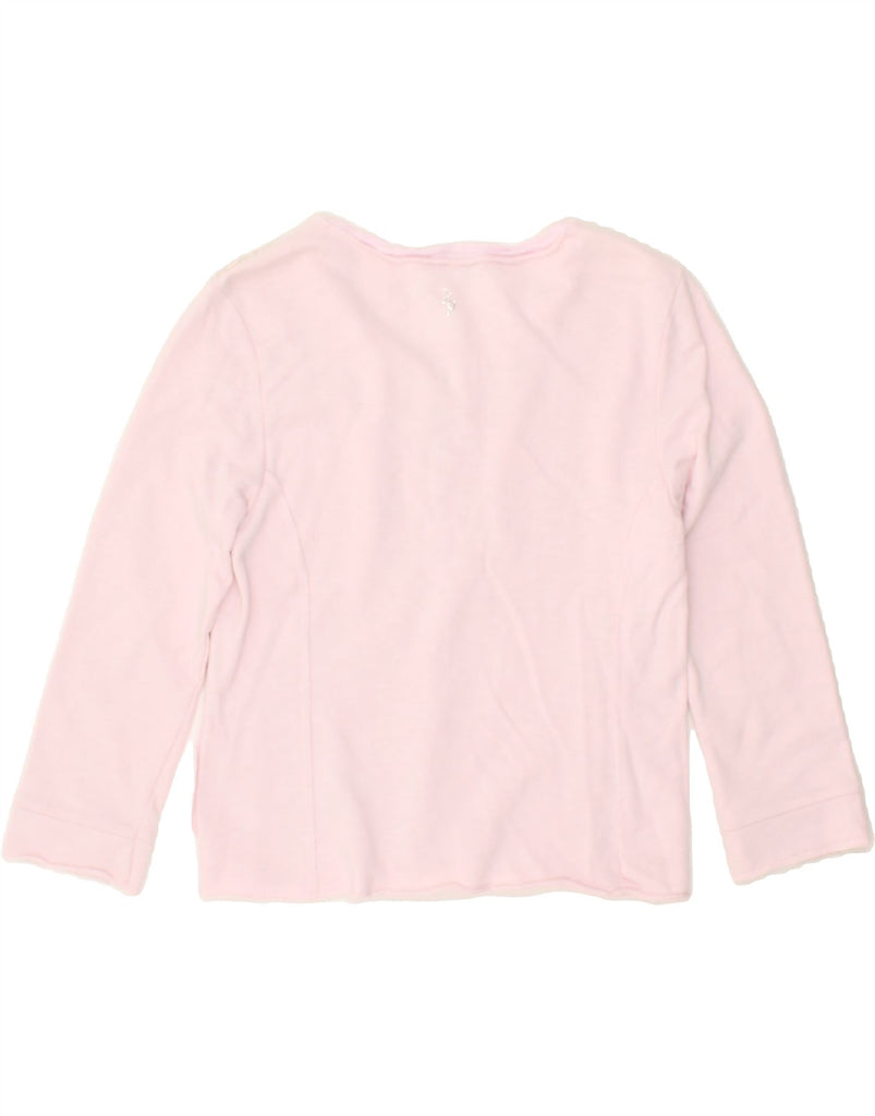 PATRIZIA PEPE Girls Cardigan Sweater 7-8 Years 2XL Pink Colourblock Cotton | Vintage Patrizia Pepe | Thrift | Second-Hand Patrizia Pepe | Used Clothing | Messina Hembry 