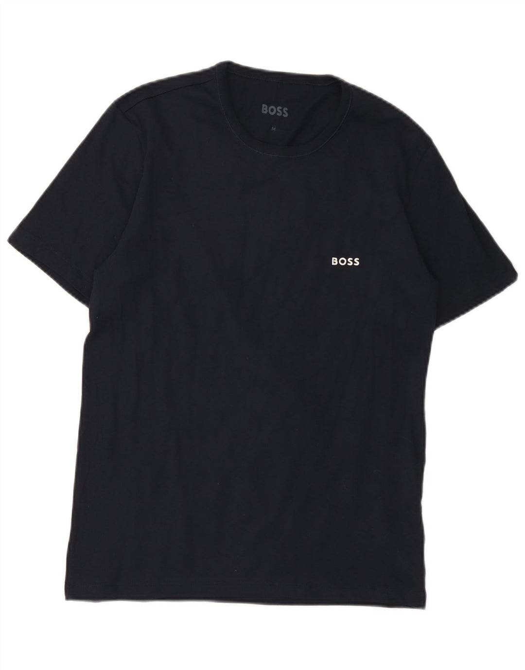 Hugo Boss Mens T-Shirt Top Medium Navy Blue Cotton