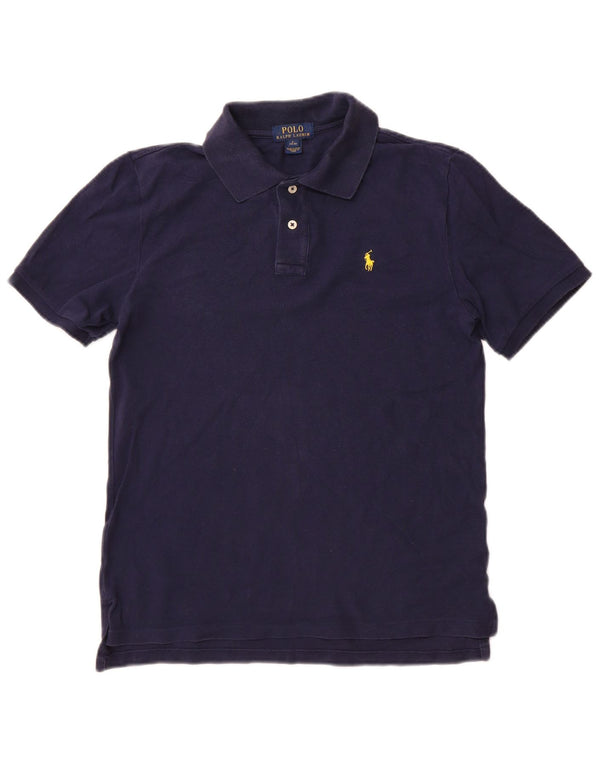 Polo Ralph Lauren Boys Polo Shirt 14-15 Years Large Navy Blue Cotton
