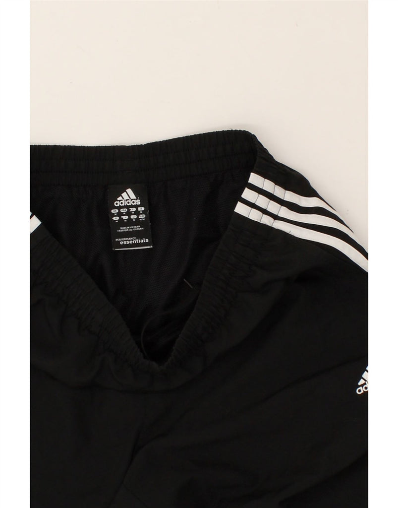 ADIDAS Mens Climalite Graphic Tracksuit Trousers Medium Black Polyester | Vintage Adidas | Thrift | Second-Hand Adidas | Used Clothing | Messina Hembry 