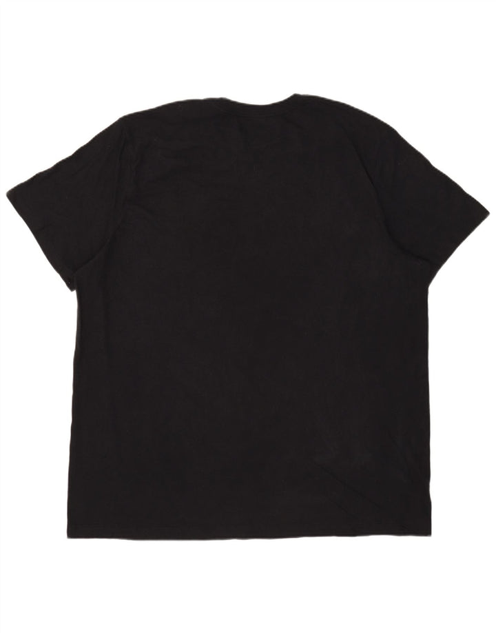 Nike Mens Graphic T-Shirt Top 2XL Black Cotton