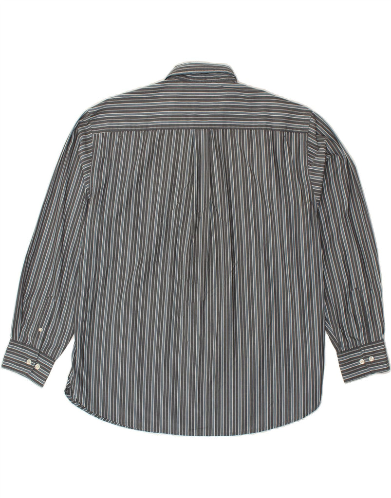 DOCKERS Mens Shirt XL Grey Striped Cotton | Vintage Dockers | Thrift | Second-Hand Dockers | Used Clothing | Messina Hembry 