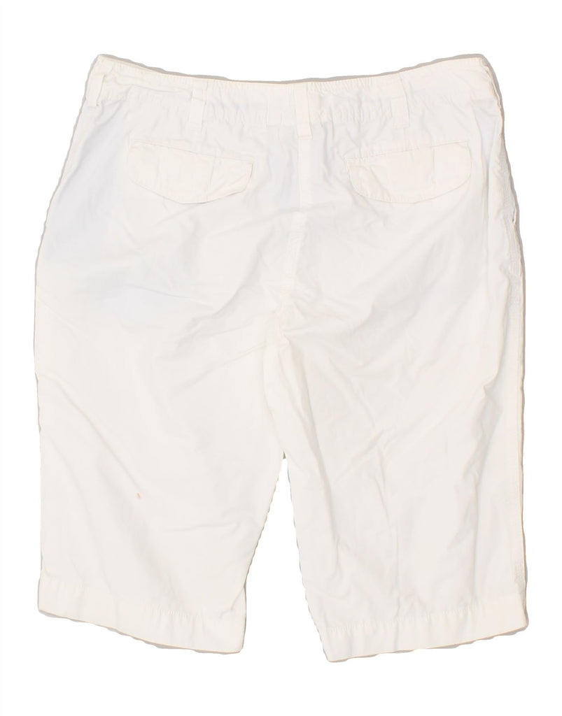 TOMMY HILFIGER Womens Bermuda Shorts US 6 Medium W28 White Cotton | Vintage Tommy Hilfiger | Thrift | Second-Hand Tommy Hilfiger | Used Clothing | Messina Hembry 