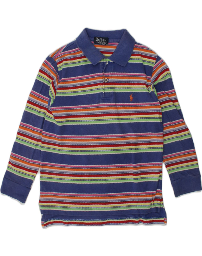 POLO RALPH LAUREN Boys Long Sleeve Polo Shirt 6-7 Years Multicoloured | Vintage Polo Ralph Lauren | Thrift | Second-Hand Polo Ralph Lauren | Used Clothing | Messina Hembry 