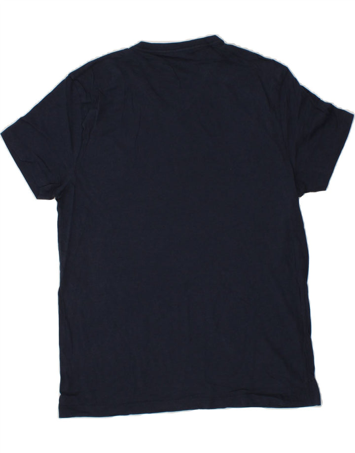 J. CREW Mens Slim T-Shirt Top Large Navy Blue Vintage J. Crew and Second-Hand J. Crew from Messina Hembry 