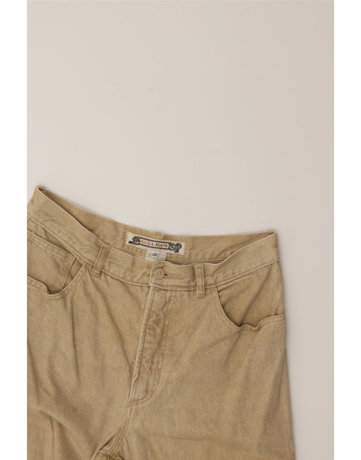 KRIZIA Mens Straight Jeans W32 L27  Beige Cotton Vintage Krizia and Second-Hand Krizia from Messina Hembry 