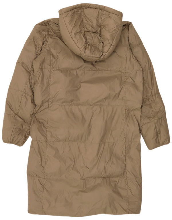 Calvin Klein Jeans Womens Oversized Padded Coat UK 10 Small Khaki Polyamide