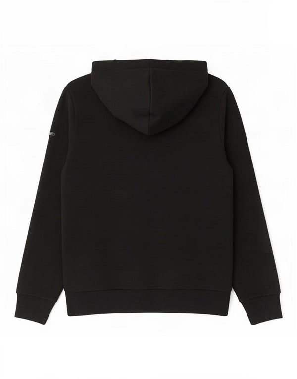 Superdry Womens Graphic Hoodie Jumper UK 10 Small Black Cotton