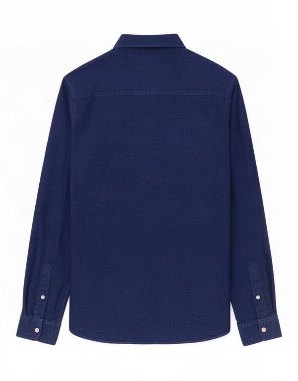 Jack & Jones Mens Shirt Large Navy Blue Cotton