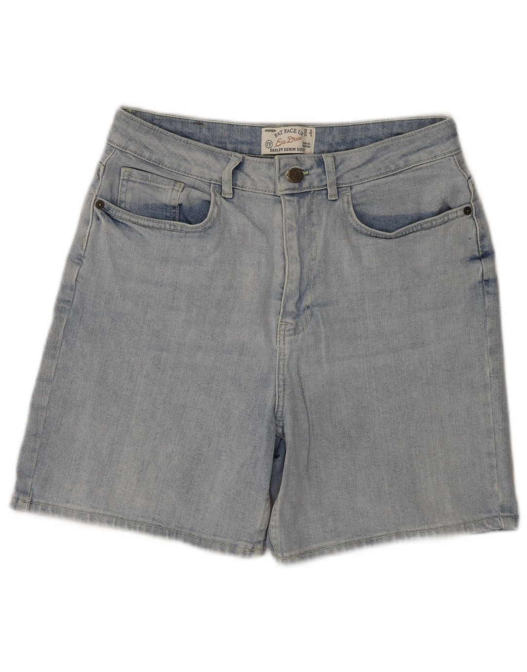 Fat Face Womens Denim Shorts UK 12 Medium W30  Blue Cotton
