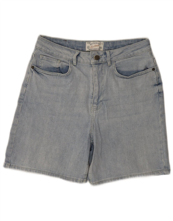 Fat Face Womens Denim Shorts UK 12 Medium W30  Blue Cotton