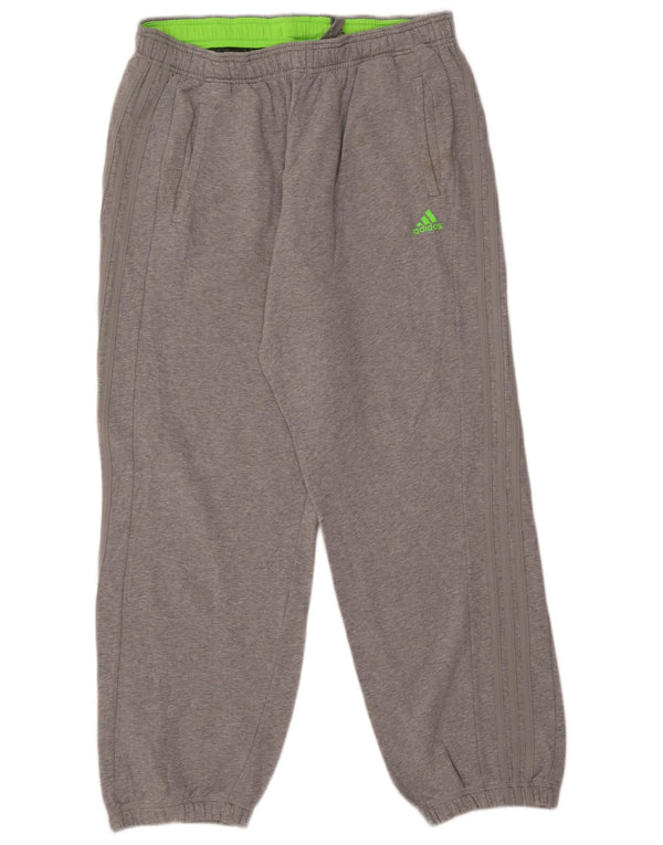 Adidas Mens Tracksuit Trousers Joggers XL  Grey Cotton