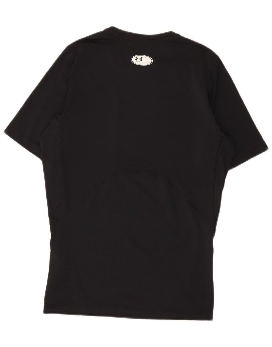 Under Armour Mens Compression T-Shirt Top Large Black Polyester