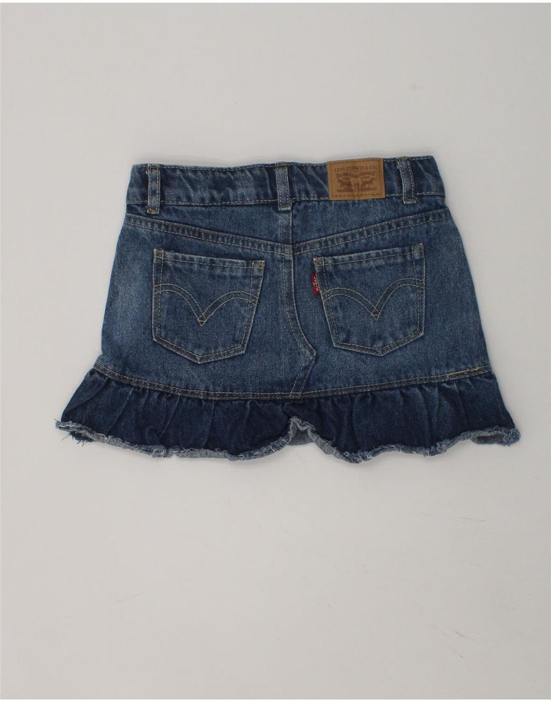 LEVI'S Girls Denim Skirt 6-7 Years W22  Navy Blue Cotton | Vintage Levi's | Thrift | Second-Hand Levi's | Used Clothing | Messina Hembry 