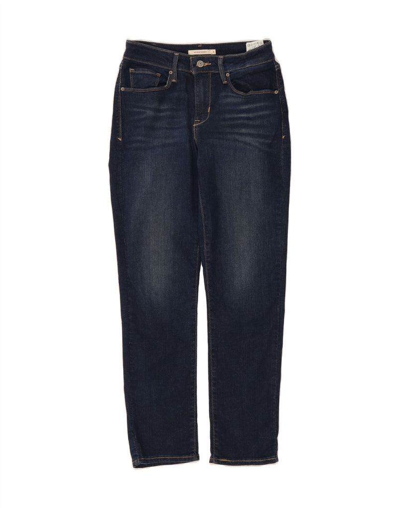 LEVI'S Womens Mid Rise Skinny Jeans US 4 Small W26 L27 Navy Blue Cotton Vintage Levi's and Second-Hand Levi's from Messina Hembry 