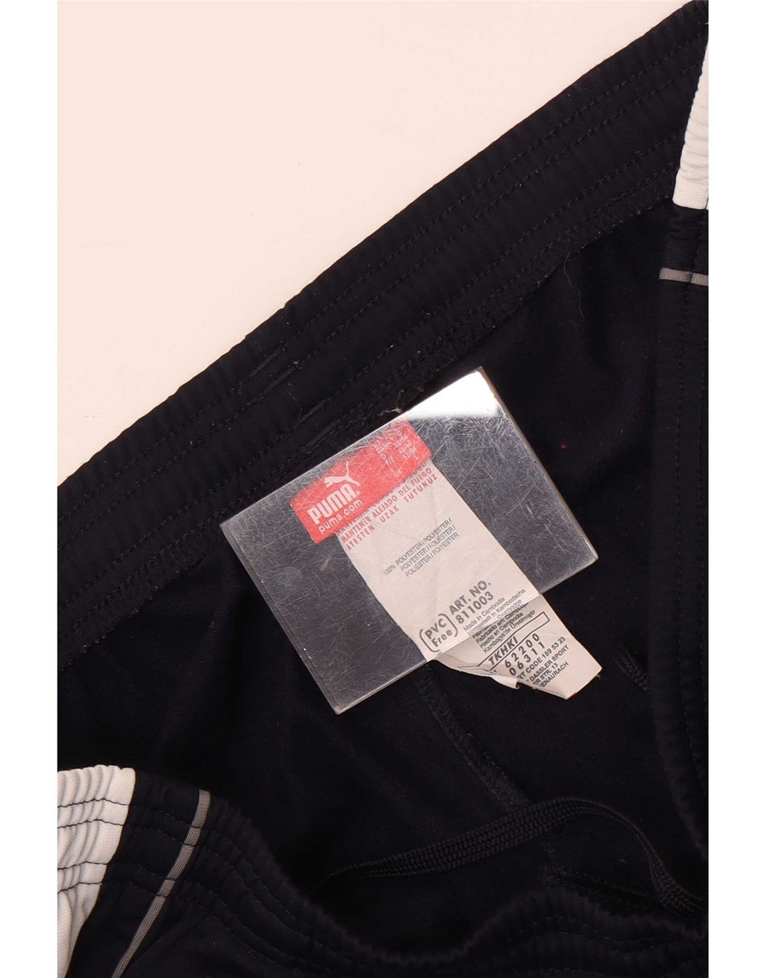 Puma Mens Tracksuit Trousers Large  Navy Blue Colourblock Polyester