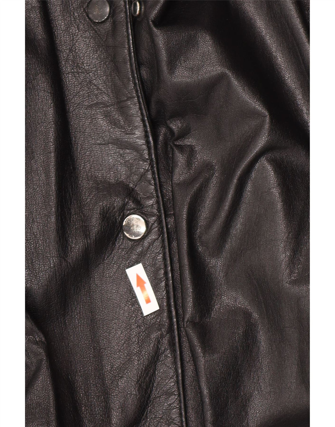 Canda Womens Oversized Leather Jacket EU 40 Medium Black Leather