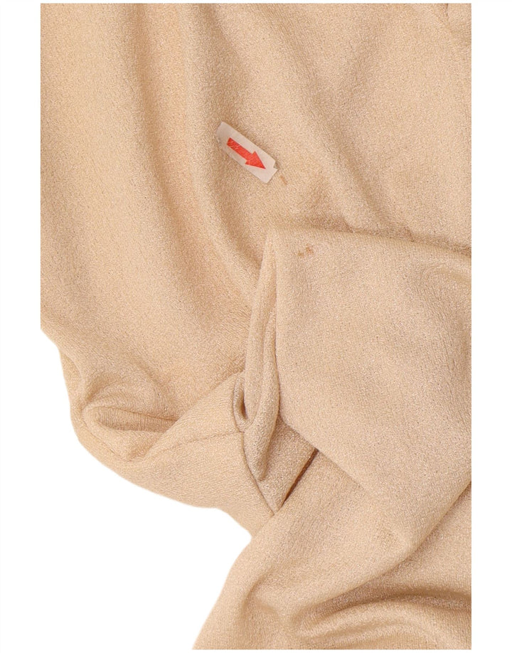 Eastex Womens Maxi Dress UK 14 Medium Beige Polyester