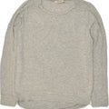 OASIS Womens Oversized Top Long Sleeve UK 6 XS Grey Viscose | Vintage Oasis | Thrift | Second-Hand Oasis | Used Clothing | Messina Hembry 