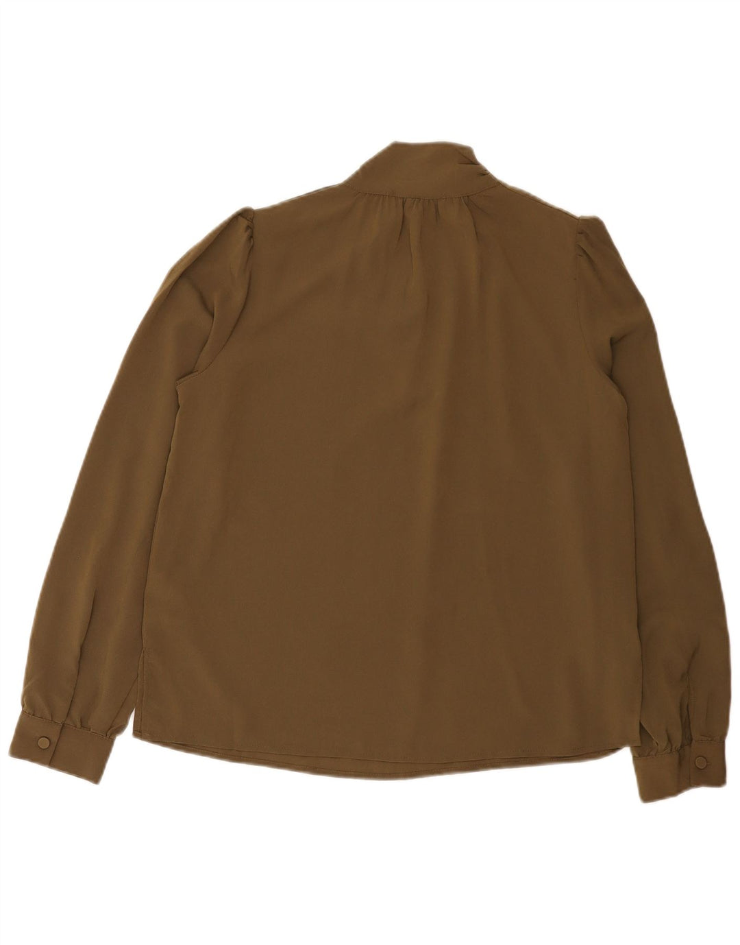 French Connection Womens Relaxed Fit Blouse Top UK 10 Small Khaki Polyester
