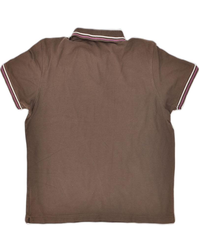 LOTTO Mens Polo Shirt Medium Brown Cotton | Vintage Lotto | Thrift | Second-Hand Lotto | Used Clothing | Messina Hembry 