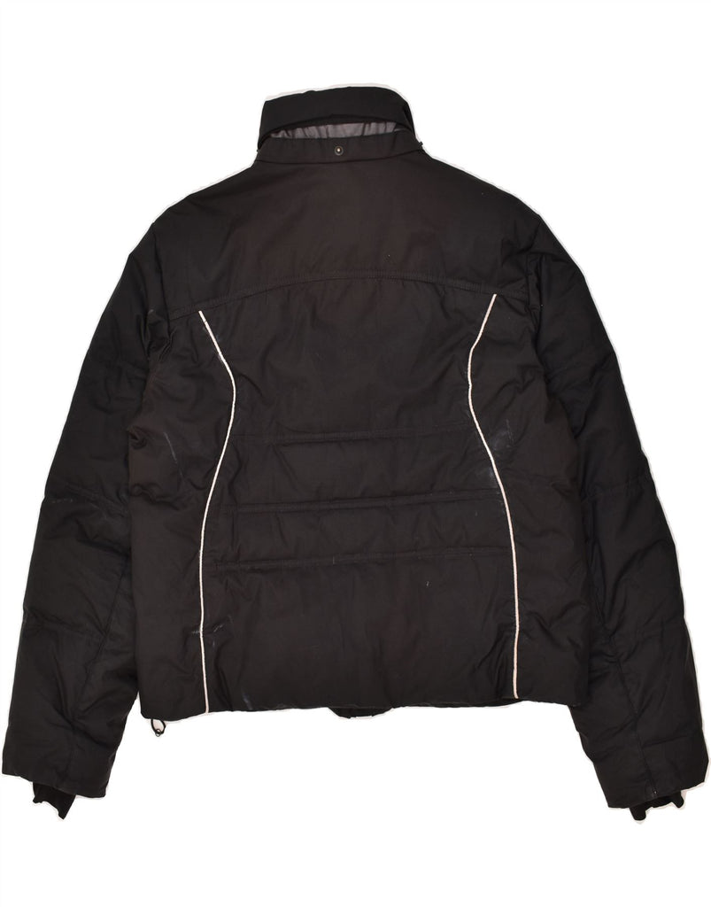 SERGIO TACCHINI Mens Padded Jacket UK 38 Medium Black Polyamide | Vintage Sergio Tacchini | Thrift | Second-Hand Sergio Tacchini | Used Clothing | Messina Hembry 