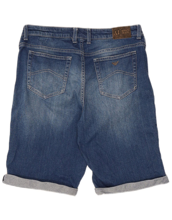 Armani Junior Boys Denim Shorts 15-16 Years W32 Blue Cotton