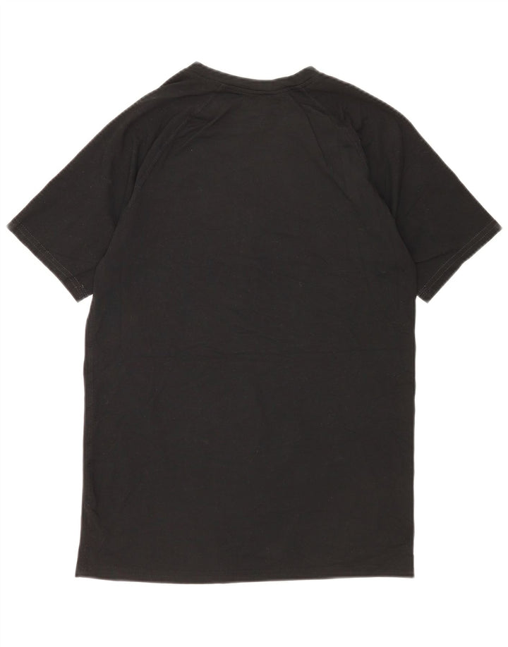 Russell Athletic Mens Dri-Power T-Shirt Top UK 38/40 Medium Black Polyester