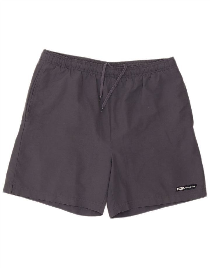 Reebok Mens Swimming Shorts Medium Grey Polyester