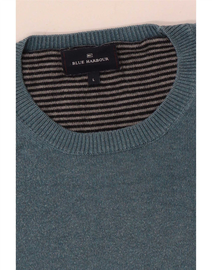 Marks & Spencer Mens Blue Harbour Crew Neck Jumper Sweater Large