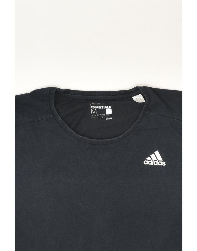 ADIDAS Mens Climalite T-Shirt Top Medium Black Cotton | Vintage Adidas | Thrift | Second-Hand Adidas | Used Clothing | Messina Hembry 