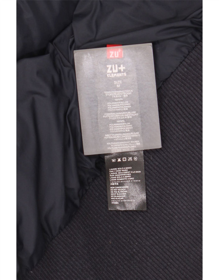 Zu Elements Womens Hooded Padded Jacket UK 12 Medium Navy Blue Polyamide