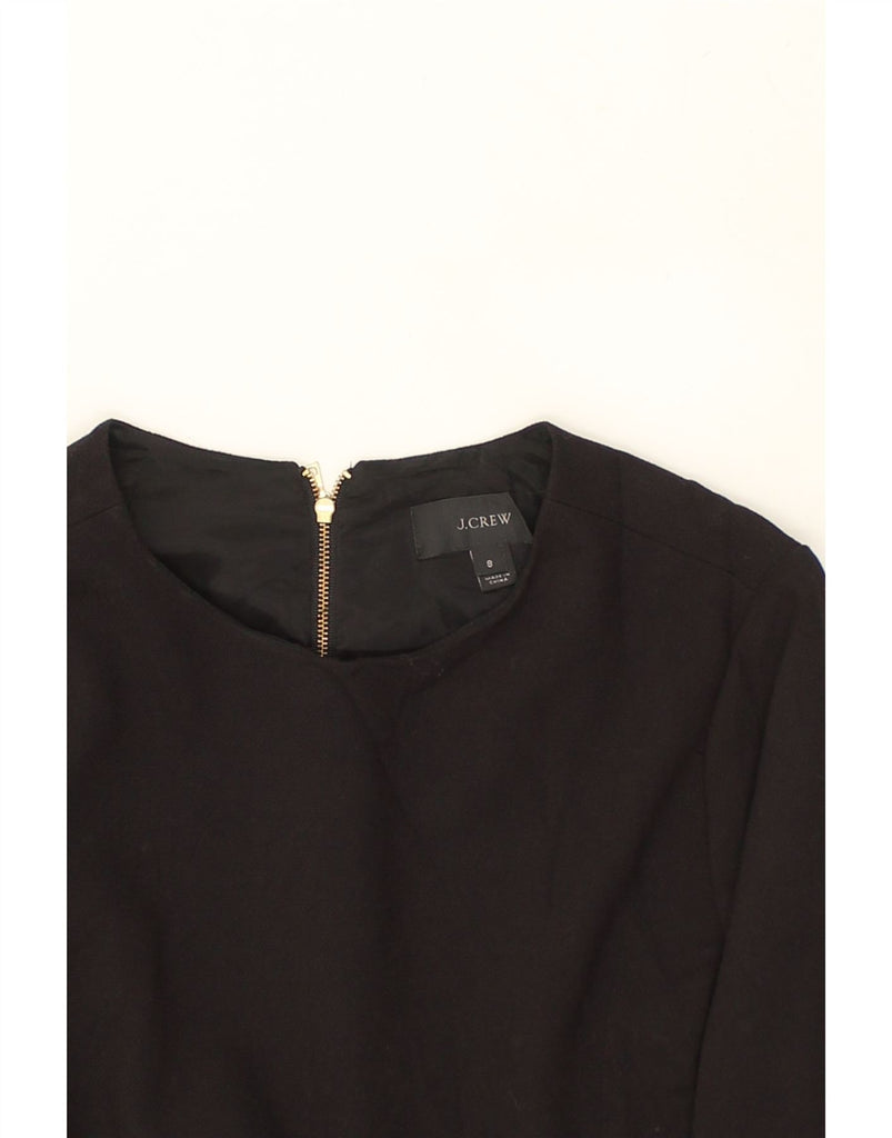 J. CREW Womens 3/4 Sleeve Basic Dress US 8 Medium Black Polyester | Vintage J. Crew | Thrift | Second-Hand J. Crew | Used Clothing | Messina Hembry 