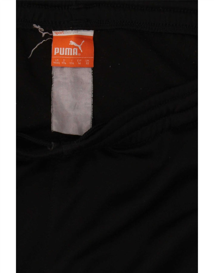 Puma Boys Tracksuit Trousers 15-16 Years Black