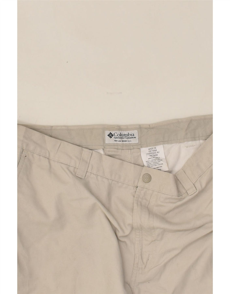 COLUMBIA Mens Chino Shorts W36 Large Grey Cotton | Vintage Columbia | Thrift | Second-Hand Columbia | Used Clothing | Messina Hembry 