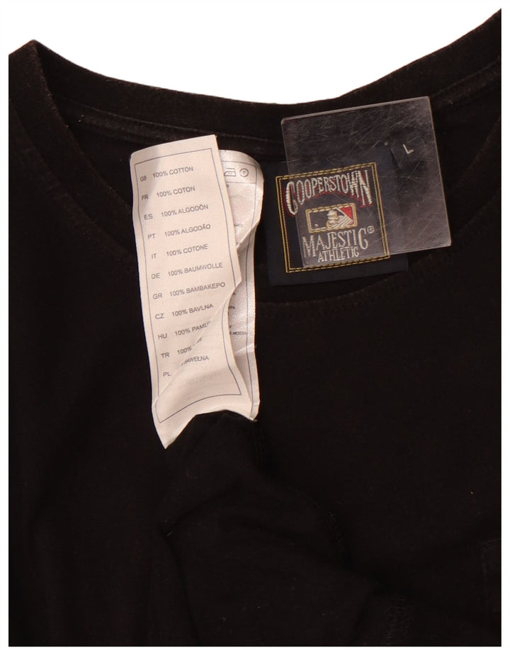 MAJESTIC Womens New York Yankees Graphic Tunic Top UK 16 Large Black