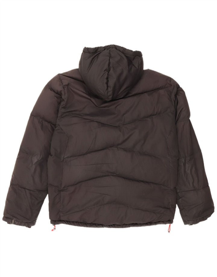 TIMBERLAND Mens Hooded Padded Jacket UK 38 Medium Black Polyester