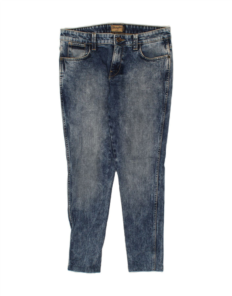 WRANGLER Womens Slim Jeans W34 L28 Blue Cotton | Vintage Wrangler | Thrift | Second-Hand Wrangler | Used Clothing | Messina Hembry 