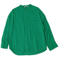 Zara Womens Oversized Shirt UK 6 XS Green Viscose