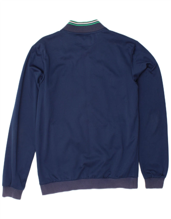 ADIDAS Mens Tracksuit Top Jacket Medium Navy Blue Polyester