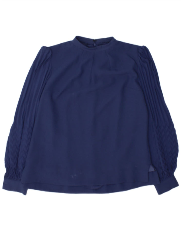 Hobbs Womens Blouse Top UK 14 Large  Navy Blue