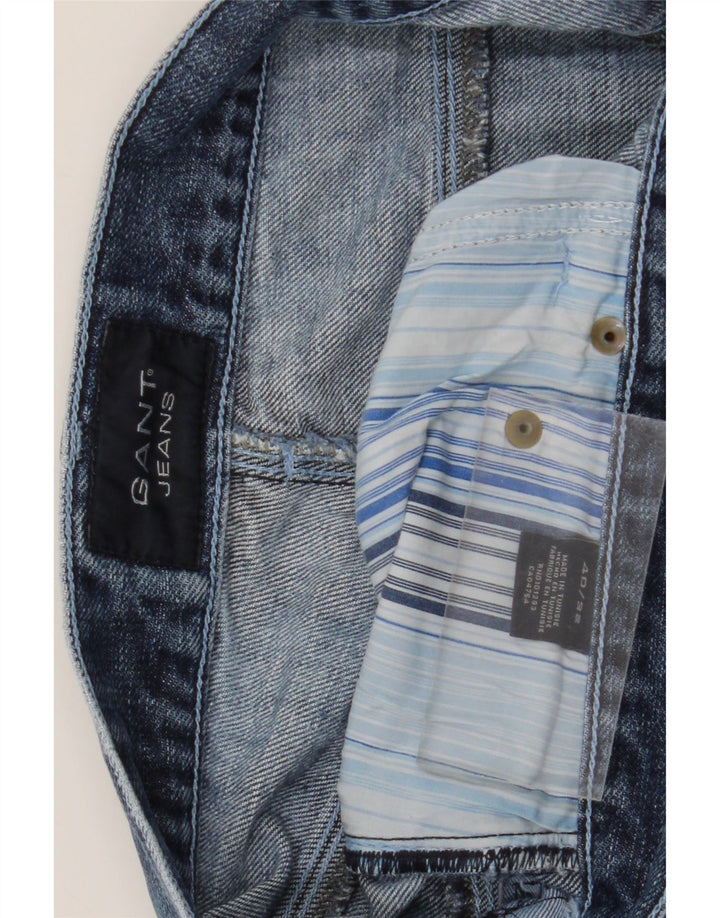 Gant Mens Straight Jeans W40 L32 Blue Cotton
