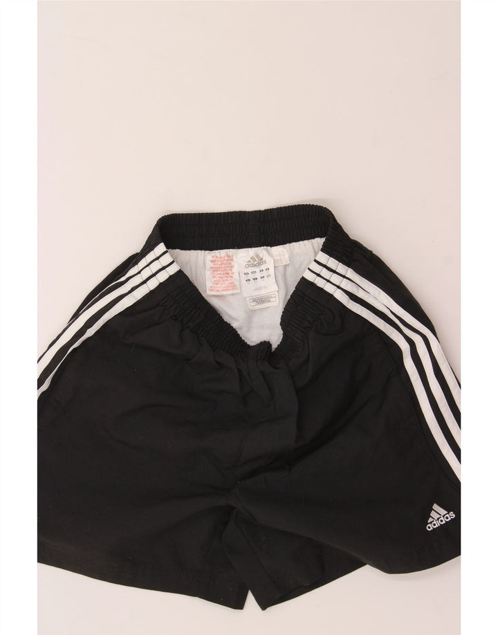 ADIDAS Boys Sport Shorts 13-14 Years Black Polyester Vintage Adidas and Second-Hand Adidas from Messina Hembry 