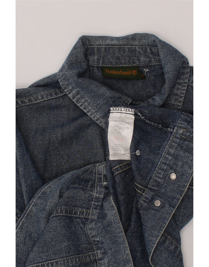 Timberland Boys Denim Jacket 7-8 Years Blue Cotton