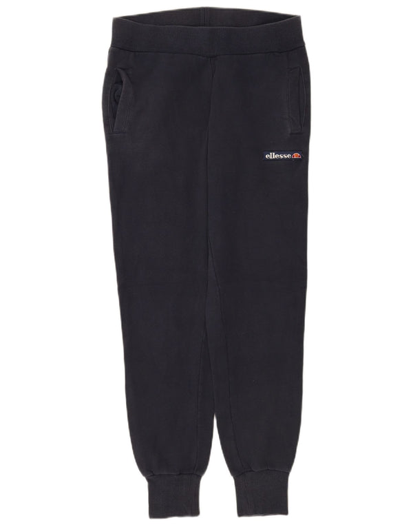 Ellesse Womens Tracksuit Trousers Joggers UK 6 XS Navy Blue Cotton