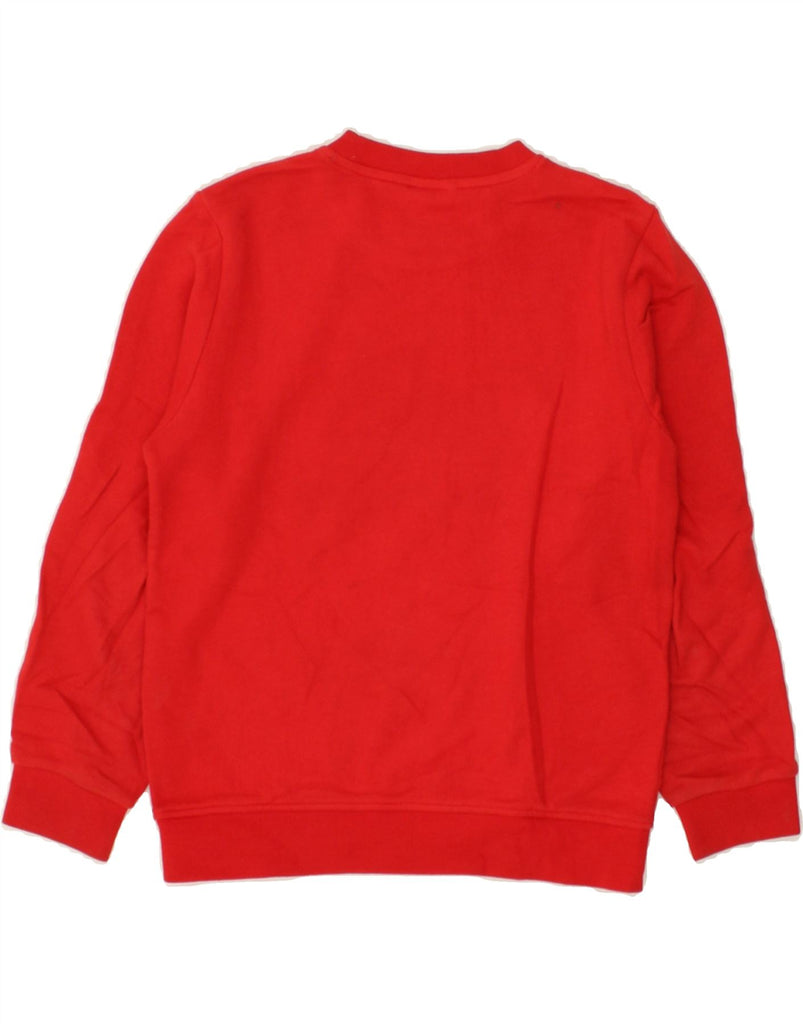 ADIDAS Boys Graphic Sweatshirt Jumper 11-12 Years Red Cotton | Vintage Adidas | Thrift | Second-Hand Adidas | Used Clothing | Messina Hembry 