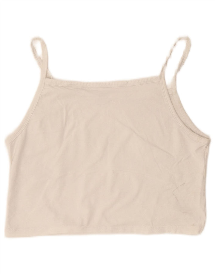 Levi's Womens Crop Cami Top UK 12 Medium White