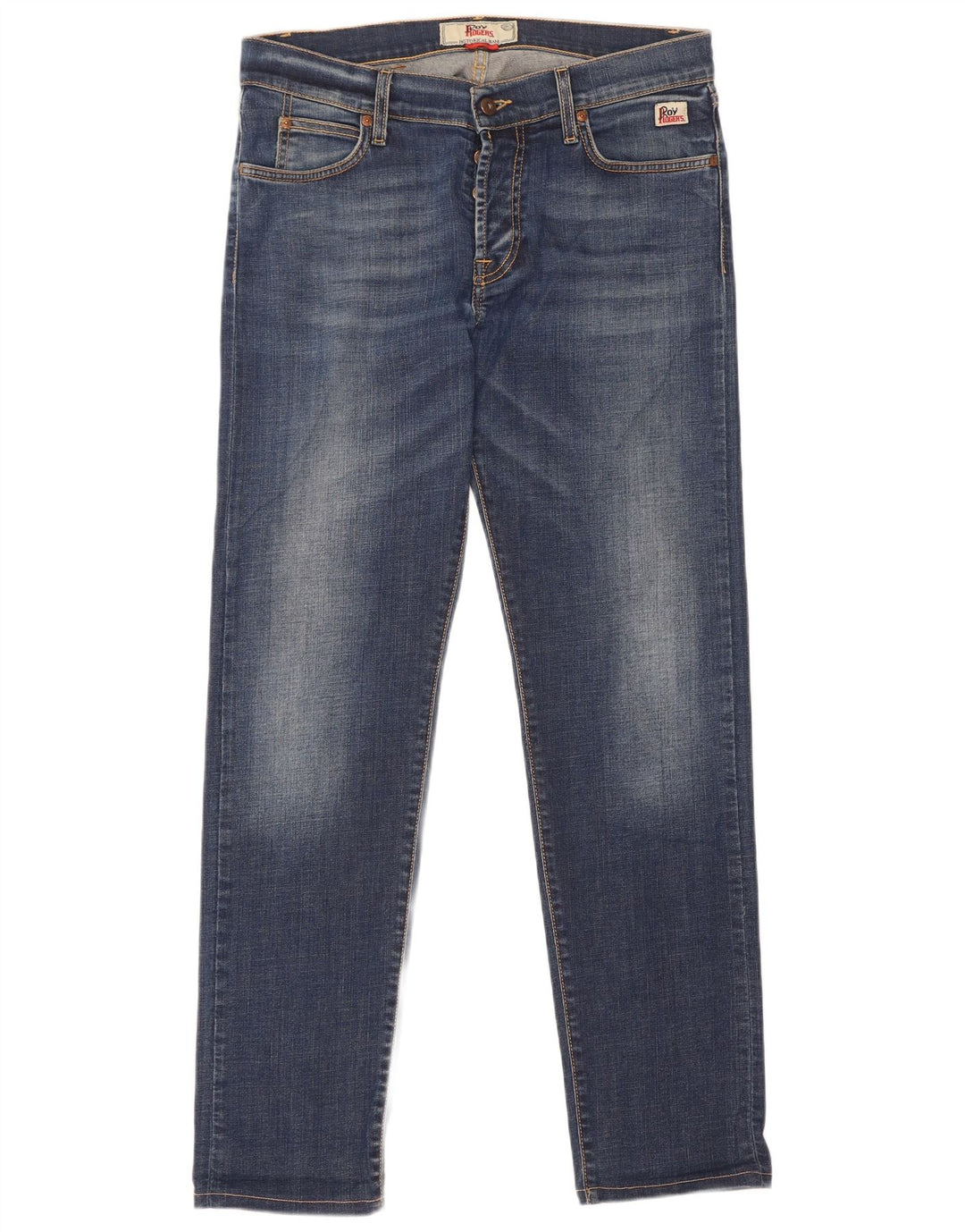 Roy Rogers Mens Slim Jeans W34 L32 Blue Cotton