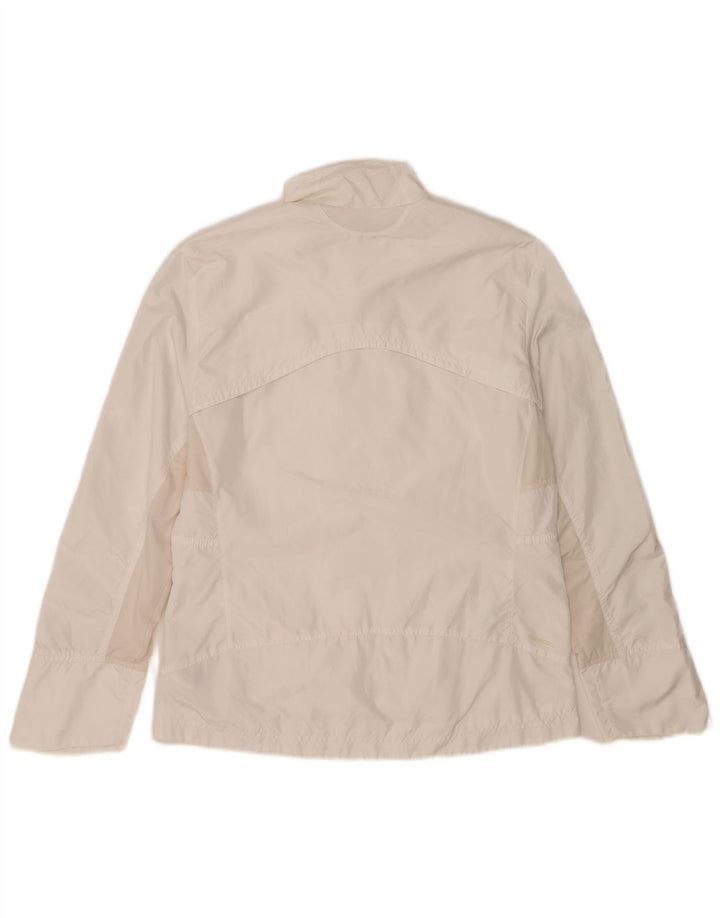 Adidas Womens Clima 365 Tracksuit Top Jacket UK 14 Medium White Polyester