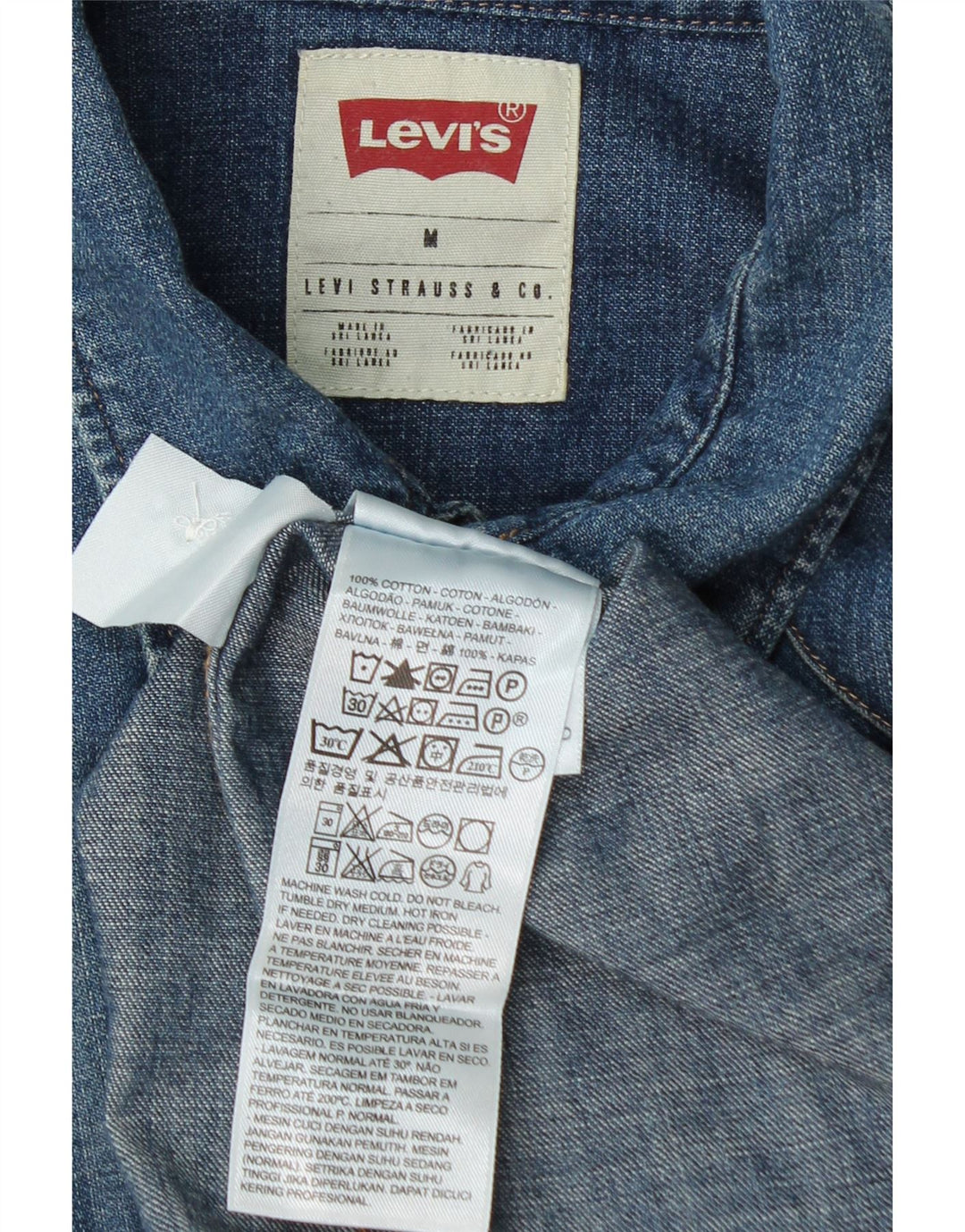 Levi's Mens Denim Shirt Medium Blue